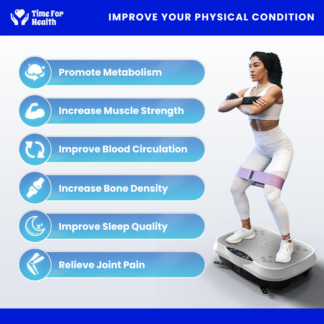 Multifunctional Whole Body Vibration Plate Adjustable