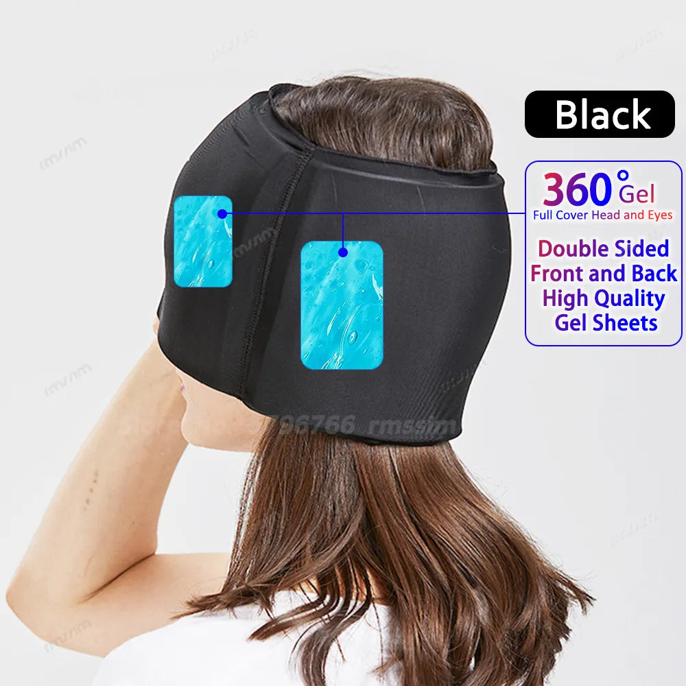 Migraine Relief Hot/Cold Therapy Hat and Eye Mask