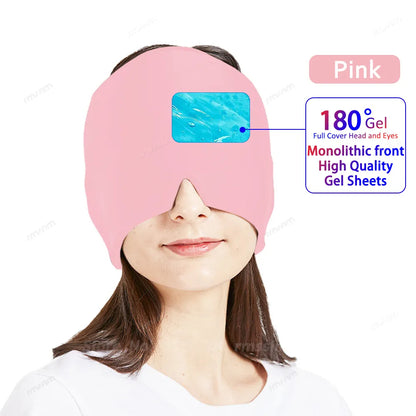 Migraine Relief Hot/Cold Therapy Hat and Eye Mask