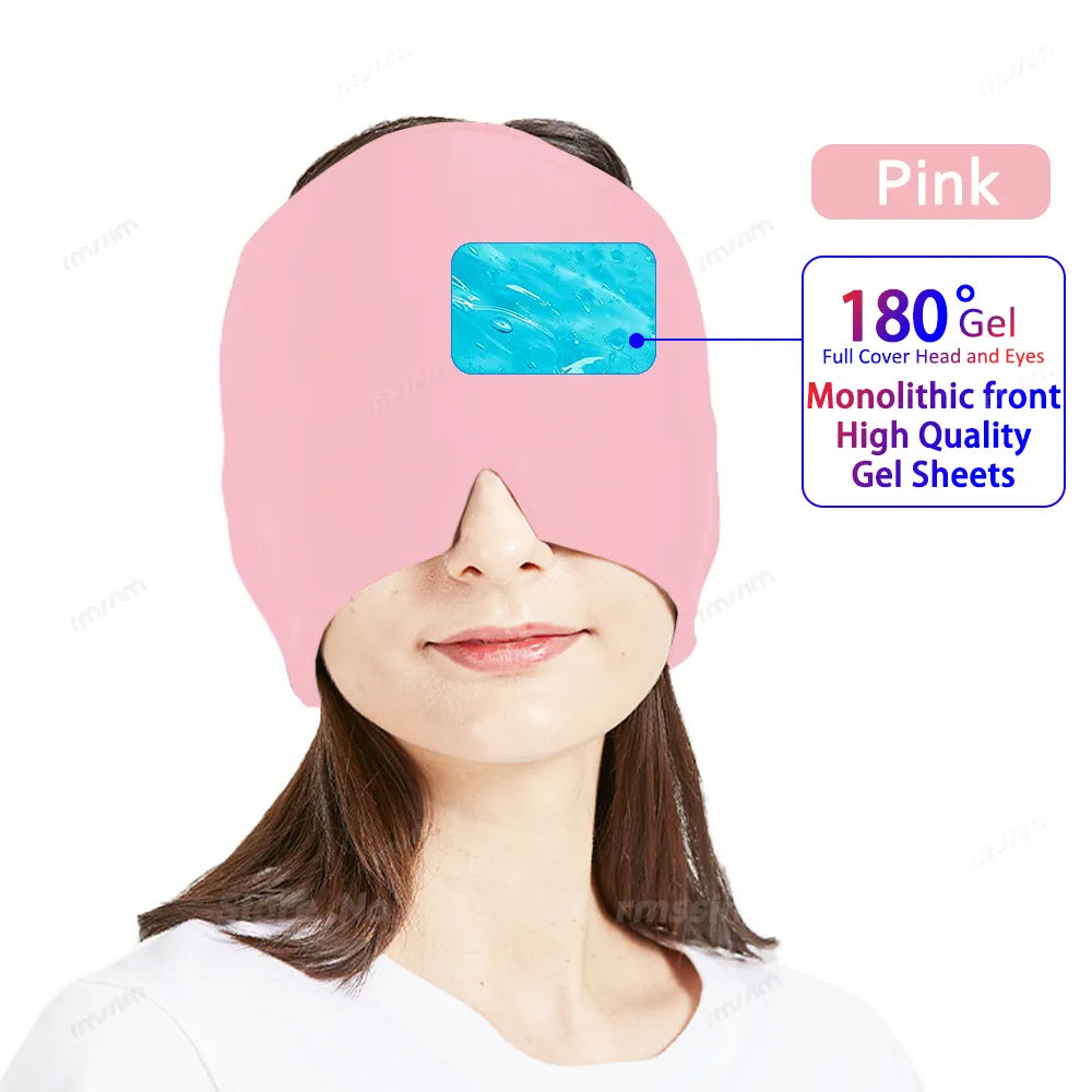 Migraine Relief Hot/Cold Therapy Hat and Eye Mask