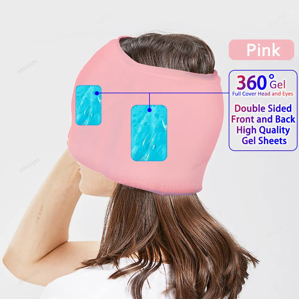 Migraine Relief Hot/Cold Therapy Hat and Eye Mask