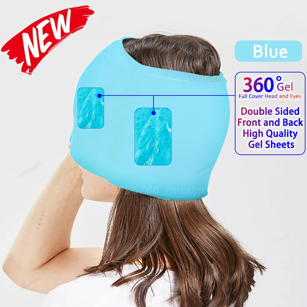 Migraine Relief Hot/Cold Therapy Hat and Eye Mask