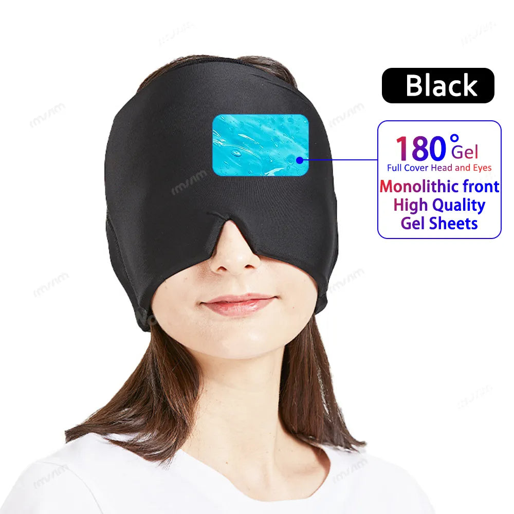 Migraine Relief Hot/Cold Therapy Hat and Eye Mask