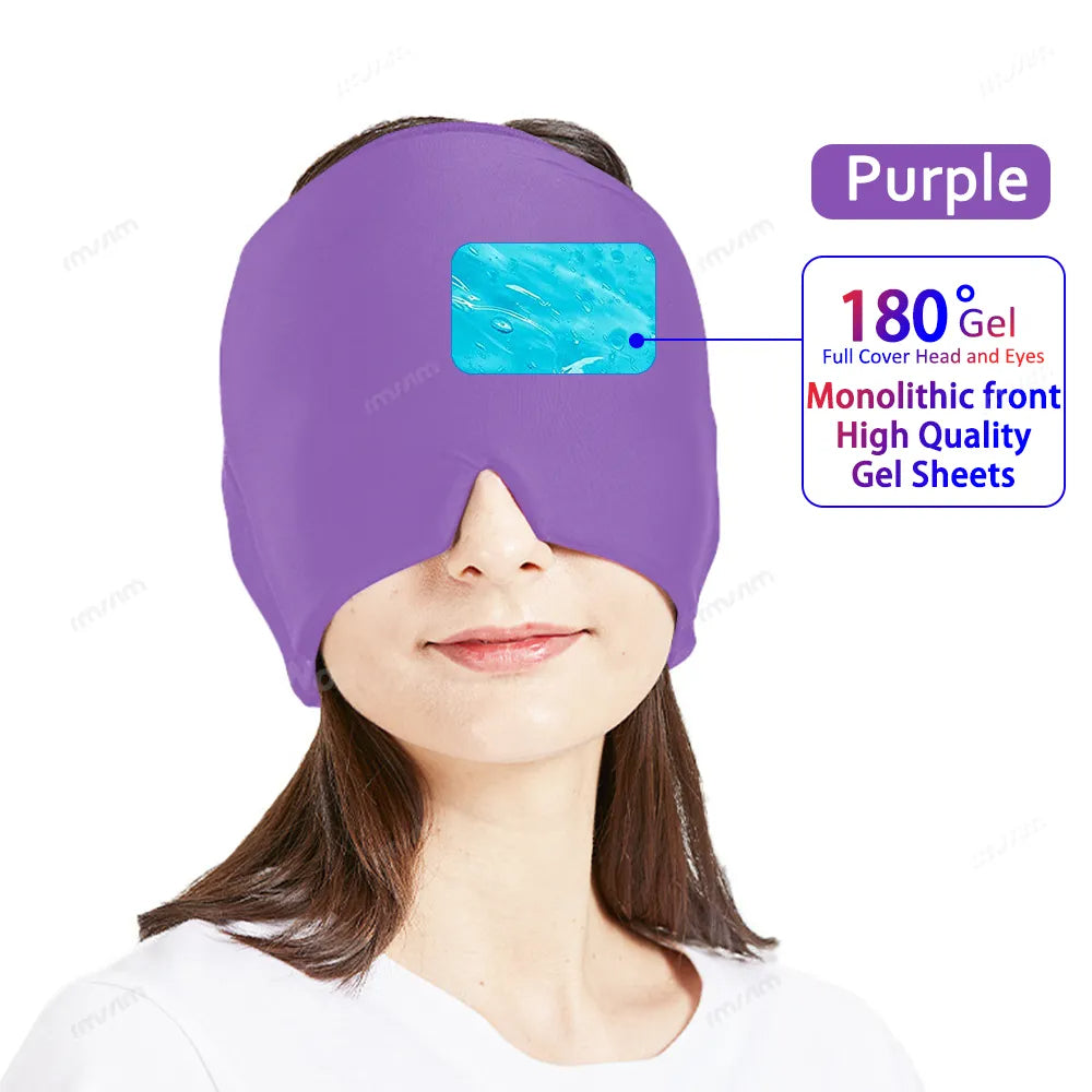 Migraine Relief Hot/Cold Therapy Hat and Eye Mask