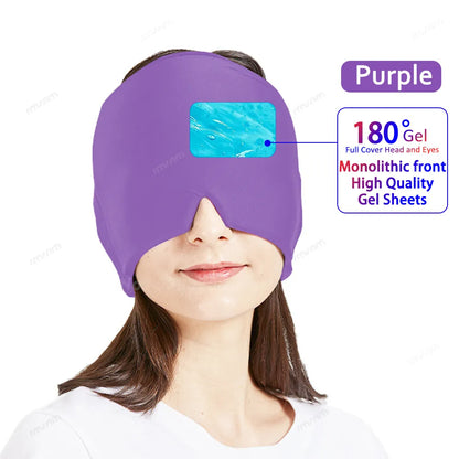 Migraine Relief Hot/Cold Therapy Hat and Eye Mask
